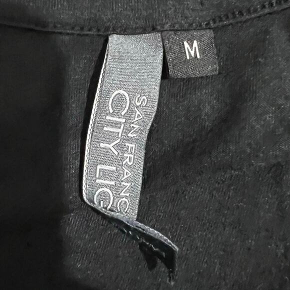 San Francisco City Lights Gypsy Girl Lace Cami Tank Top Black Size Medium NEW - Picture 5 of 6